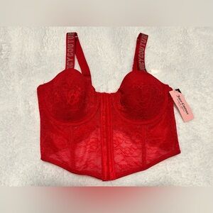 Juicy Couture Vibrant Red Lace Bra